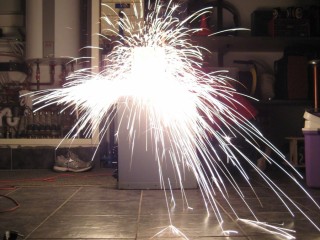 capacitor bank sparks