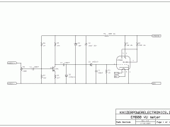 EL34 tube amplifier EM800 VU meter schematic