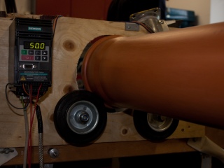 coil winder motor with frequency inverter