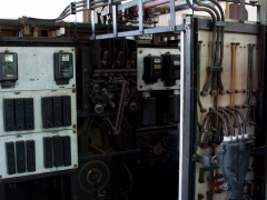 Thrige diesel engine generator meters