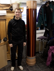 Tesla coil large DRSSTC secondary coil finished
