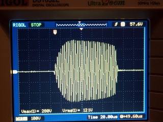 Tesla coil DRSSTC primary current