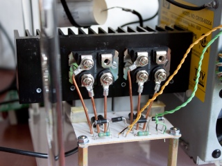 Tesla coil DRSSTC half bridge IXGN60N60 IGBT