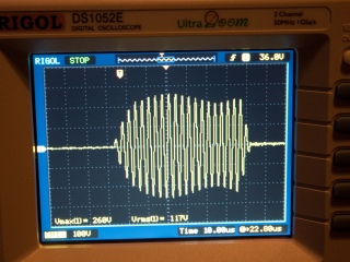Tesla coil DRSSTC primary current