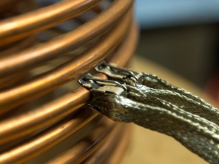 Tesla coil DRSSTC primary coil tap