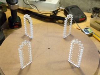 Tesla coil DRSSTC primary coil support