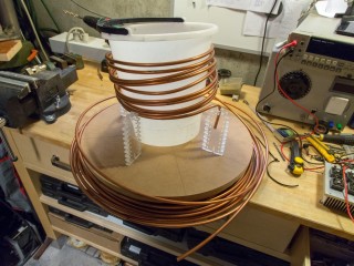 Tesla coil DRSSTC primary coil winding