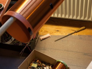 Tesla coil DRSSTC secondary coil winding