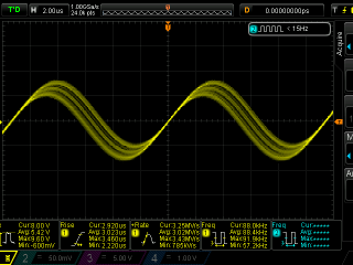 Tesla coil DRSSTC Secondary resonance with primary open loop - 80cm wire load with branches 88kHz