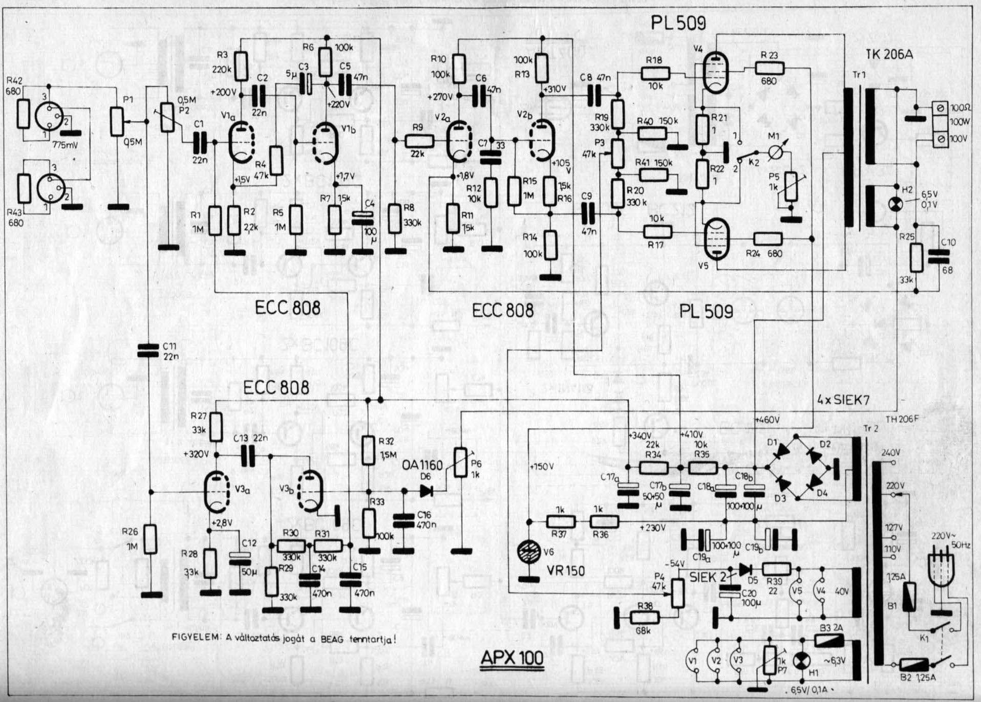 apx-100 schematic