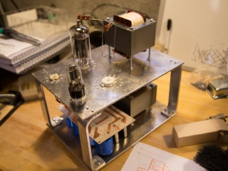 Tube amplifier 6P45S prototype