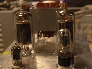 Tube amplifier 6P45S  prototype test