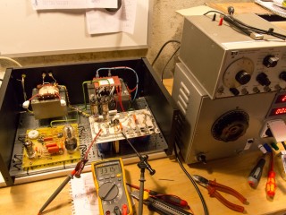Tube amplifier 6P45S  final test
