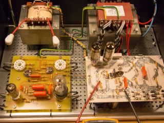 Tube amplifier 6P45S  final test