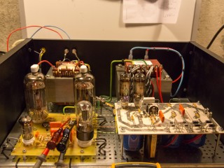 Tube amplifier 6P45S  final test