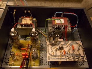 Tube amplifier 6P45S  final test