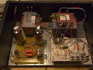 Tube amplifier 6P45S  transformer direction