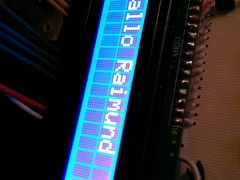 Tube amplifier 6P45S prototype LCD display