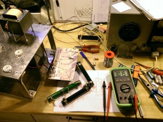 Tube amplifier 6P45S prototype power supply