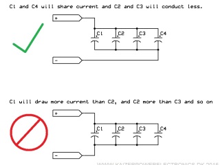 Tesla Coil DRSSTC design guide parallel dc bus capacitors