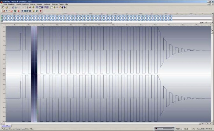 Tesla coil musical midi audio interrupter waveform