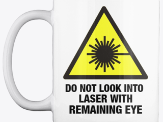 laser beam mug