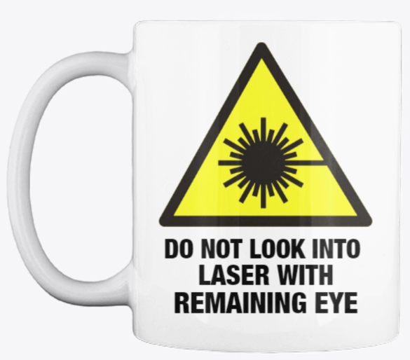 laser beam mug