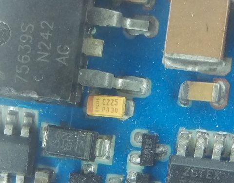 C225 P030 yellow capacitor