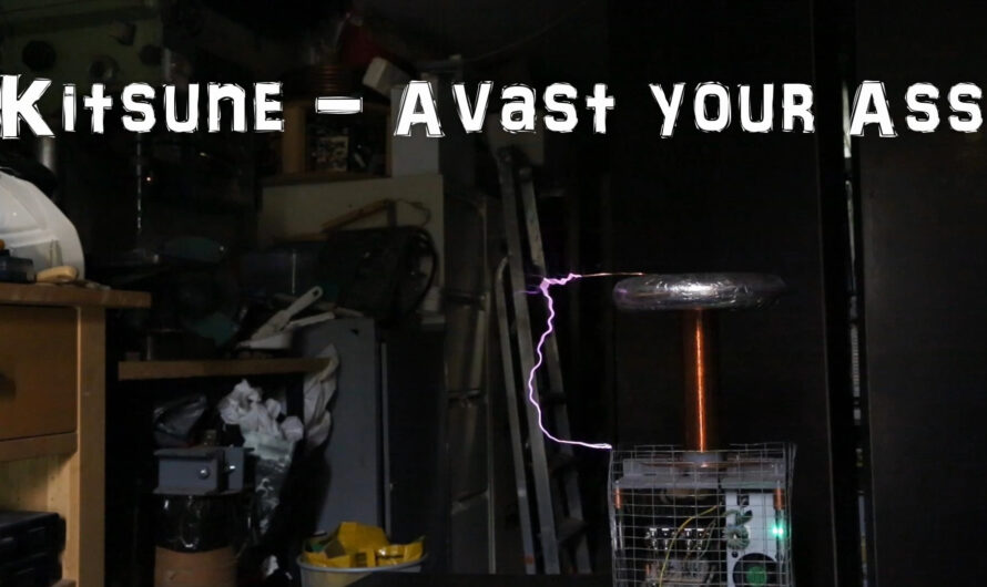 Kitsune^2 – Avast Your Ass, on a Musical Tesla Coil