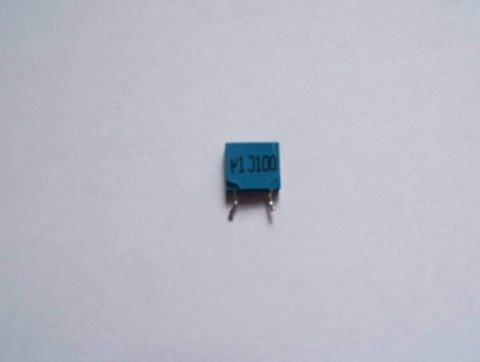 u1J100 blue capacitor