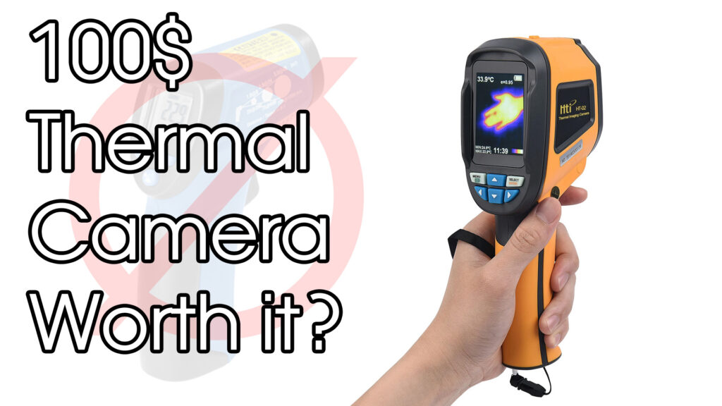 100$ Thermal Camera With 32x32 Pixel. HTi HT-02D Unboxing And Test
